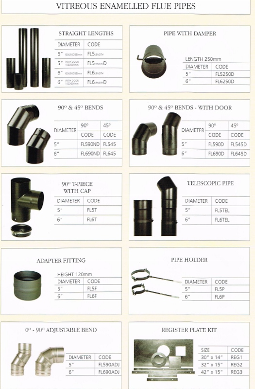 Accessories&nbsp;VITREOUS ENAMELLED FLUE PIPES